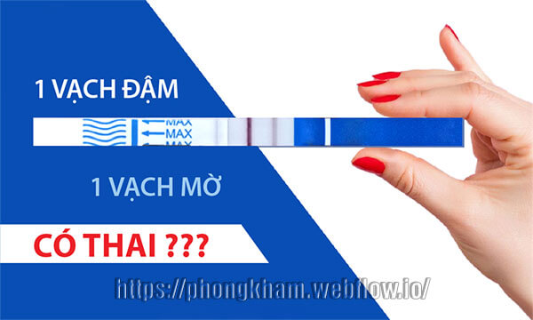 Que thử thai 2 vạch đậm mờ có thai không? [Hình ảnh chi tiết]
