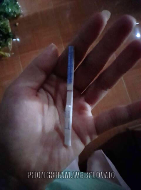 Hình ảnh que thử thai không có thai