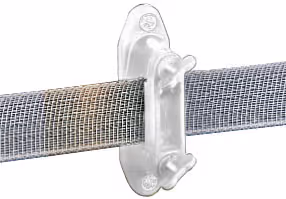 Wide-Tape Euro Clamp Insulator - White