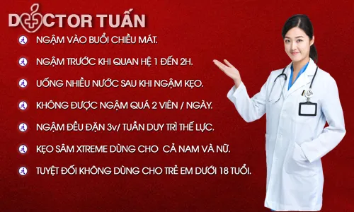 Cách sử dụng kẹo sâm Hamer