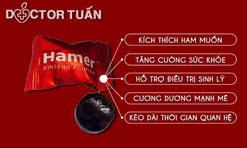Công dụng của kẹo sâm Hamer