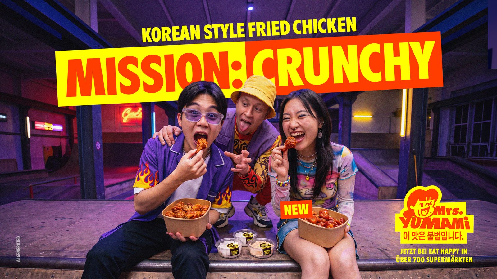 Mrs. Yumami „Mission: Crunchy“ – Social-Media-Motiv