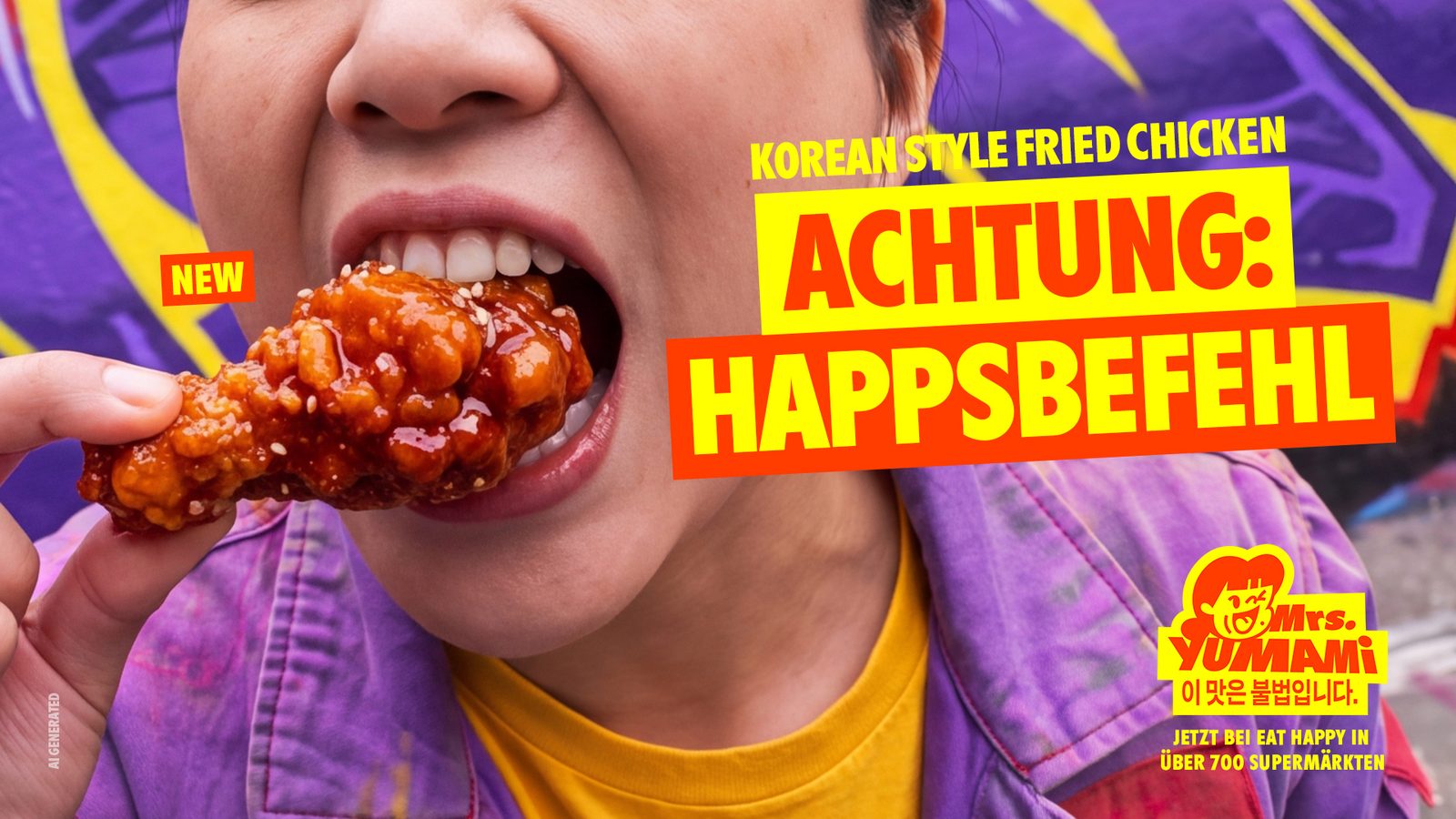 Mrs. Yumami „Achtung: Happsbefehl“ – Social-Media-Motiv