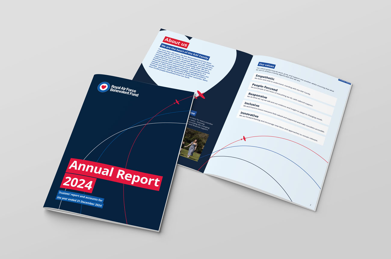 A RAFBF Annual Report brochure