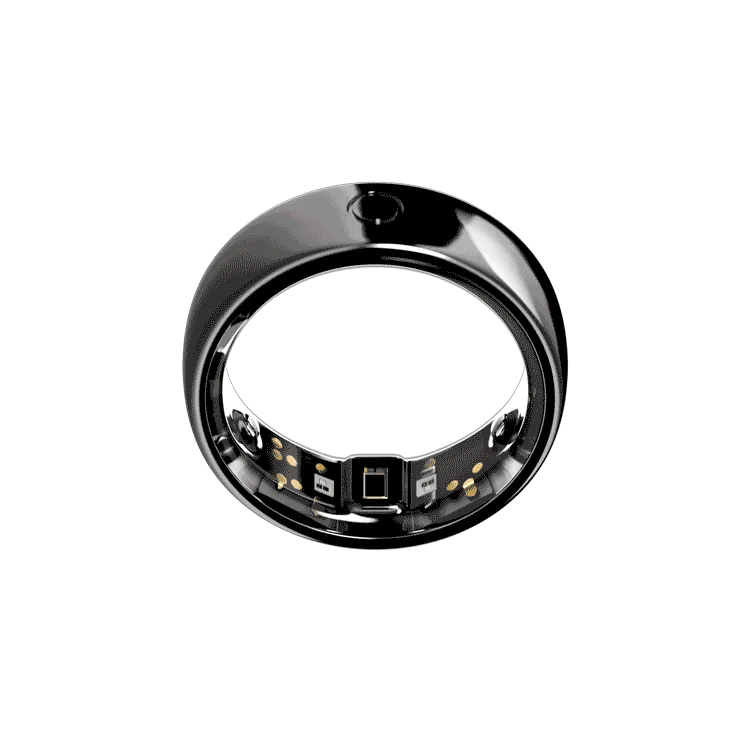 Circular Ring 2 in black titanium