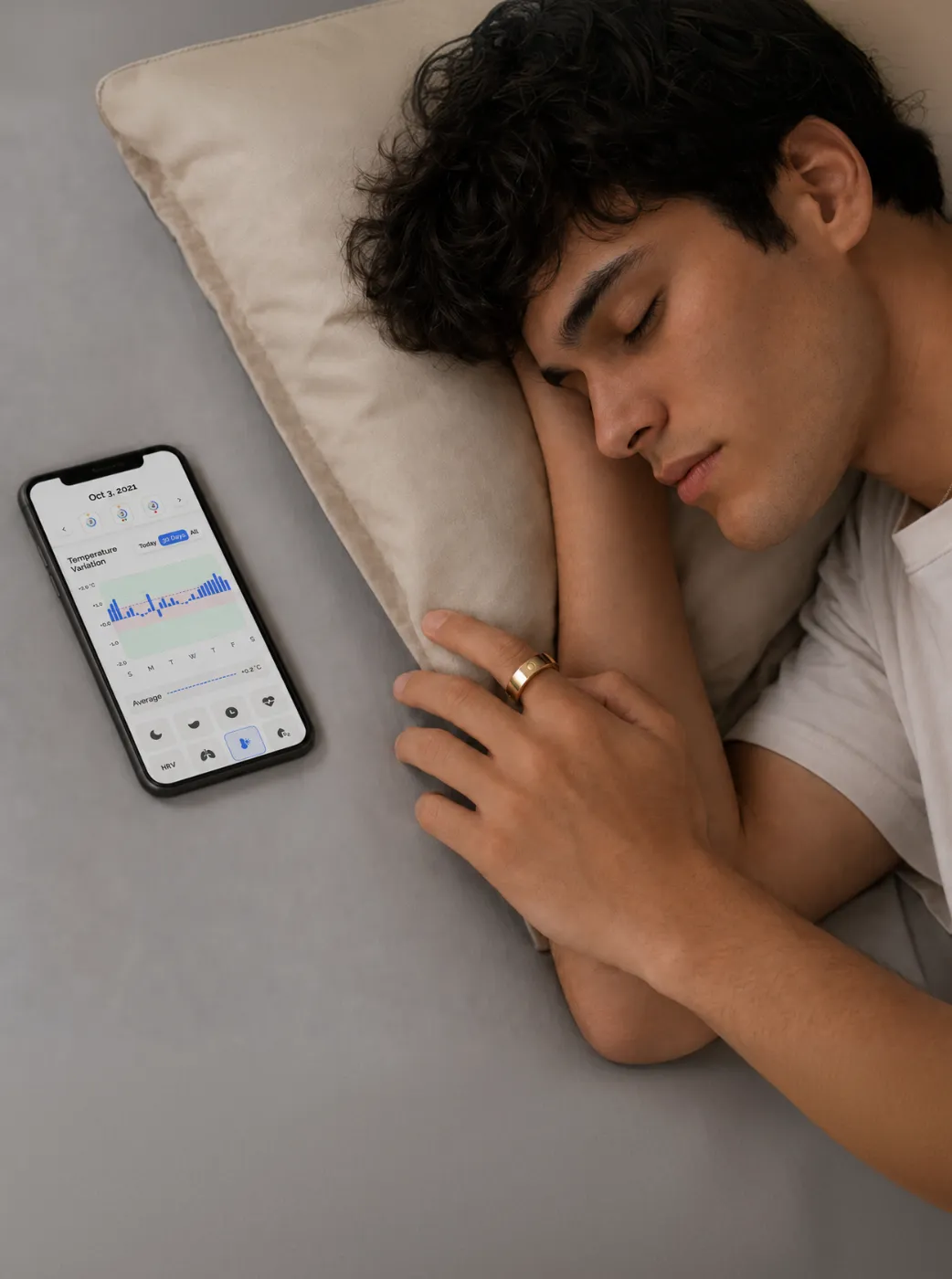 Checking temperature trends in the Circular app