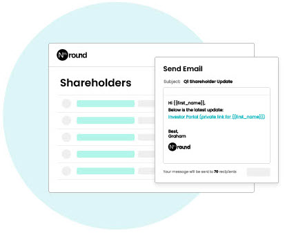Sending shareholder updates