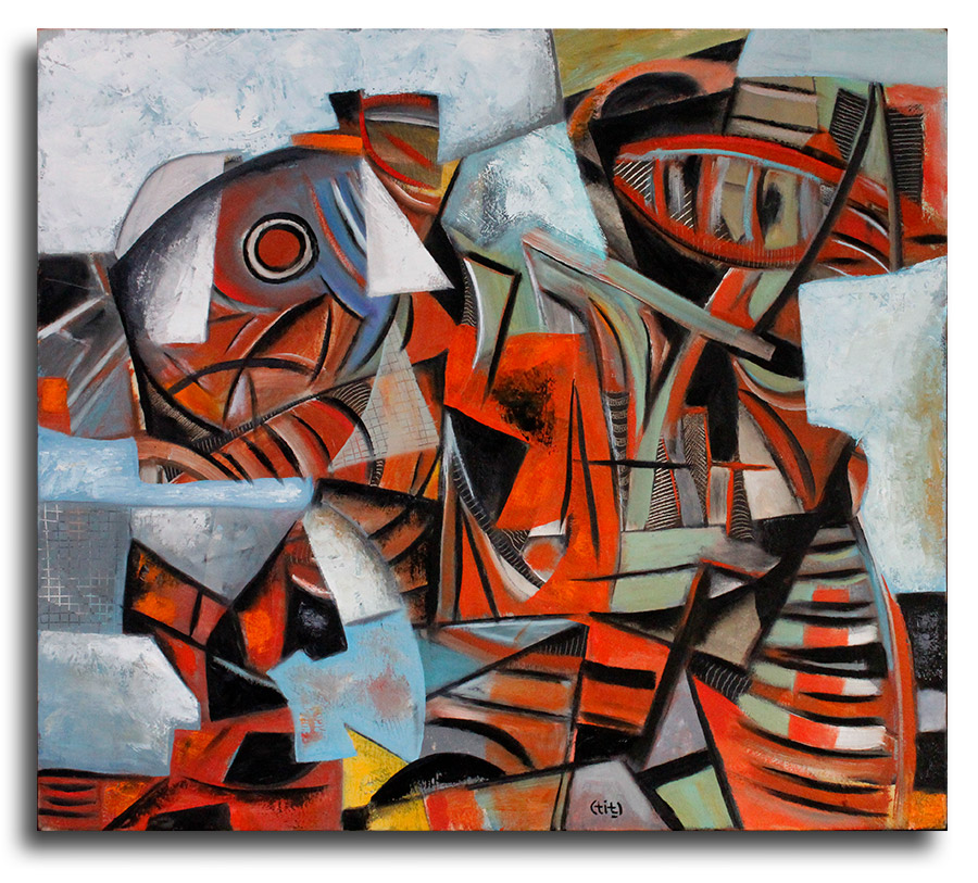 Painting, 75 w x 85 h cm, Oil on canvas