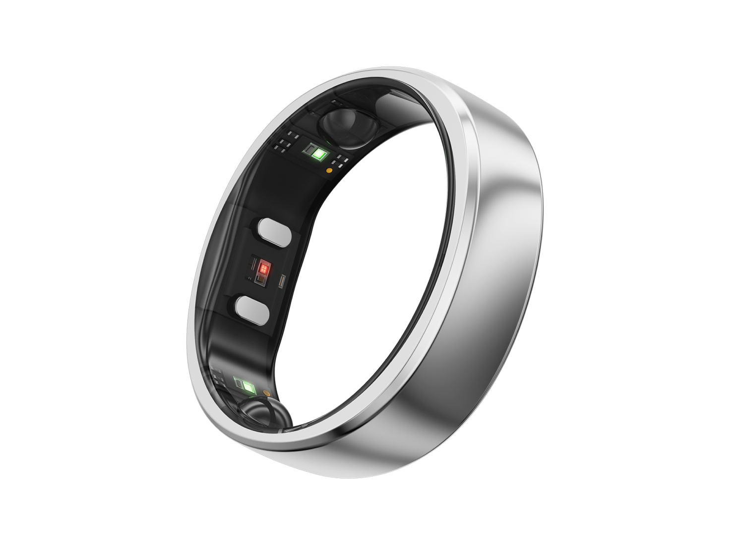 RingConn Gen 2 Smart Ring | Ultra-Light, 12-Day Battery Life Future Silver / 12