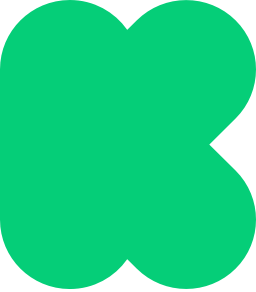 Kickstarter logo in green.