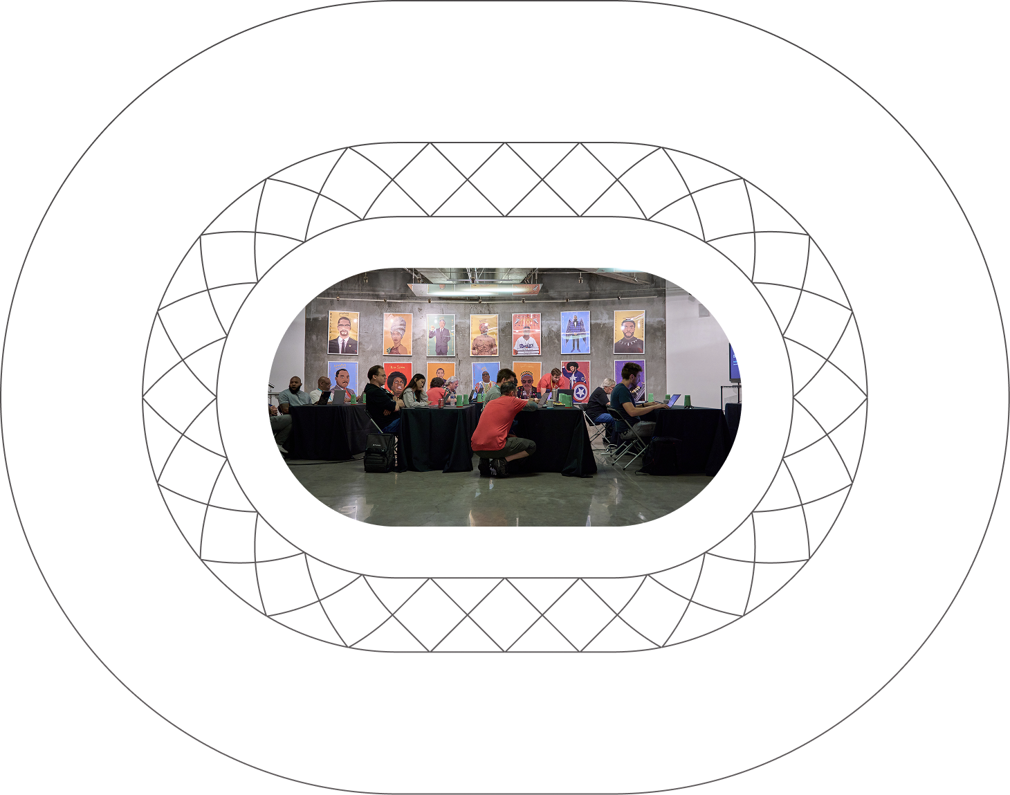 Attendees at a Chain React workshop
