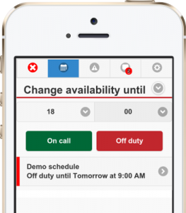 Change availability from the app for firefighters