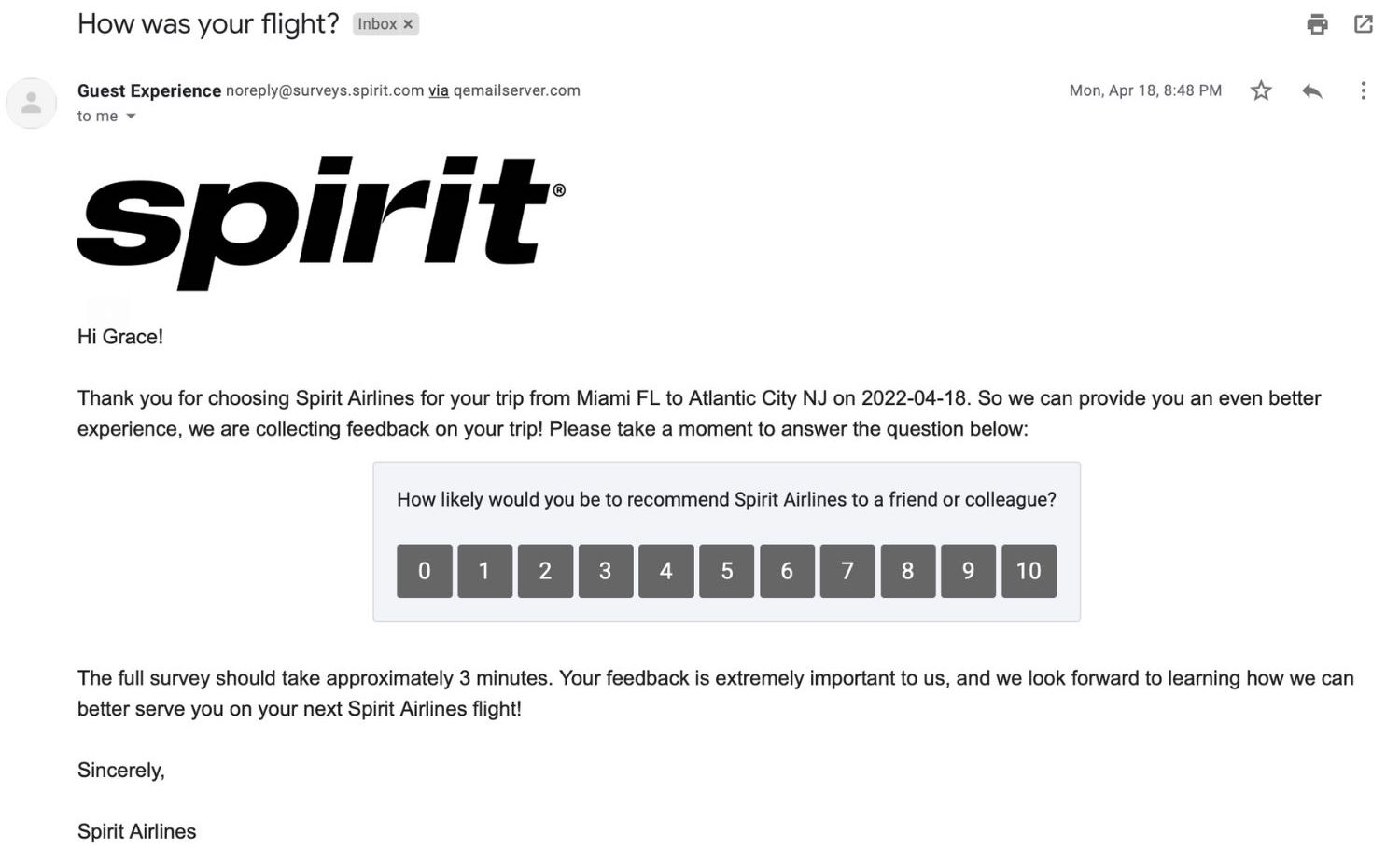 net promoter score (NPS)