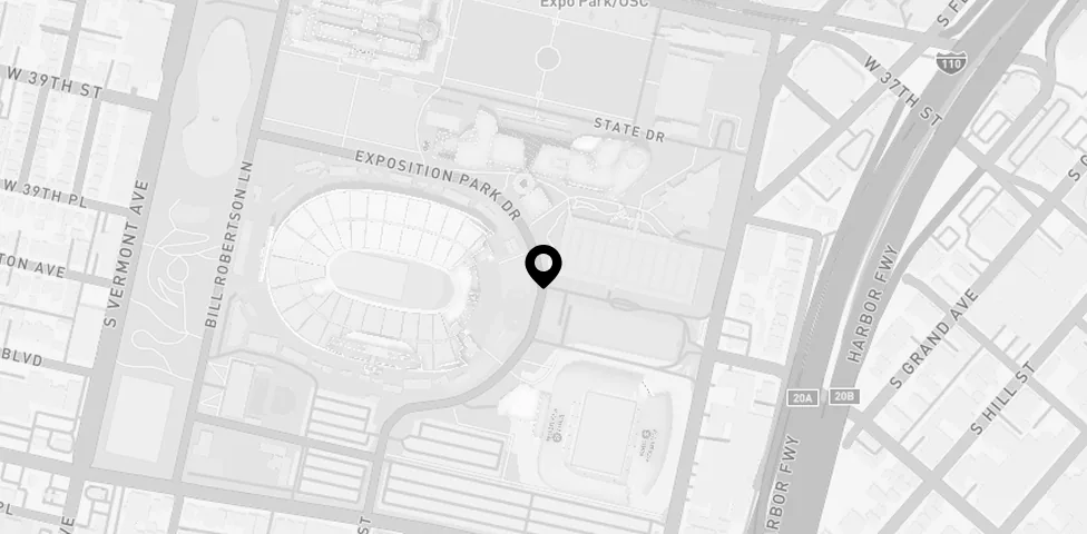 Map pin at 700 Exposition Park Dr, Los Angeles