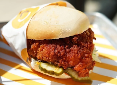 Trays of Starbird Chicken menu offerings