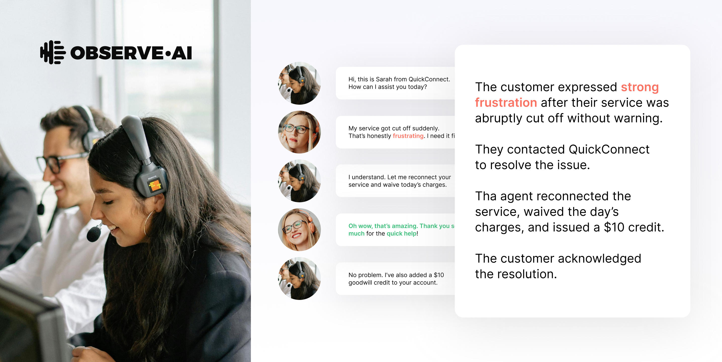 AI call summaries can be factually correct yet still distort sentiment, tone, or key details. BlindSpot, Observe.AI’s new framework, uncovers and mitigates these hidden biases across five dimensions—helping contact centers ensure summaries are accurate, fair, and business-ready.