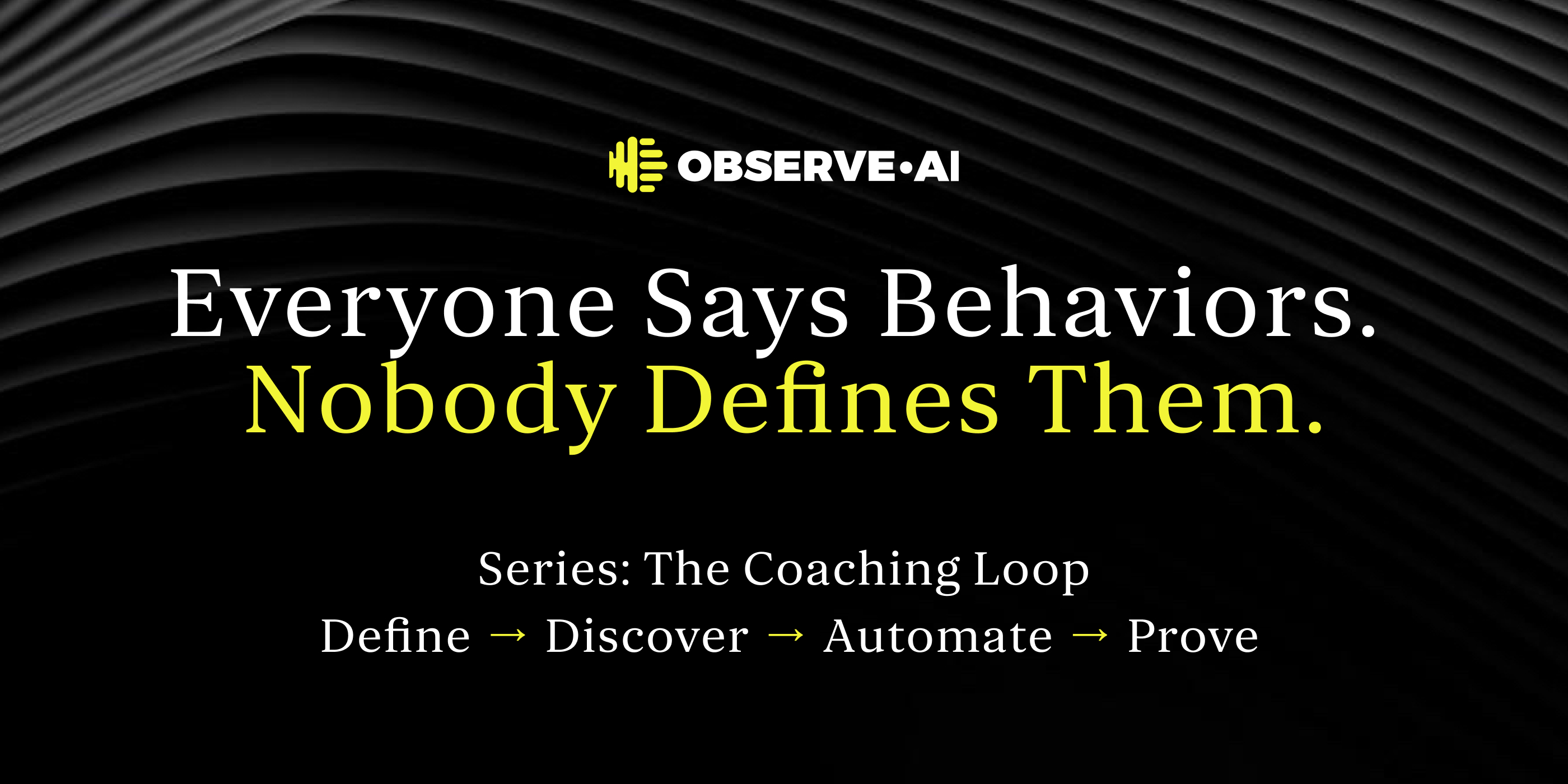 Everyone Says "Behaviors." Nobody Defines Them.
