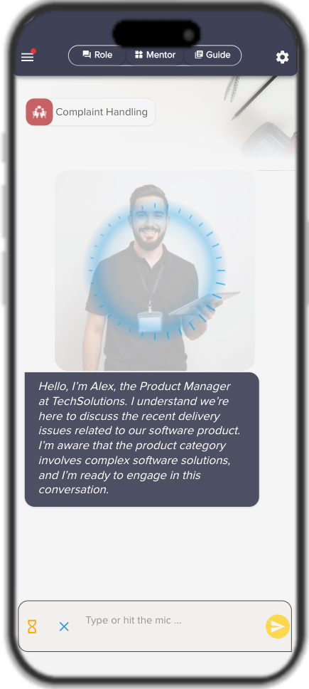 AI Roleplay with Avatar Rocky ai Coaching