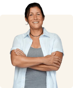 Jenn N on an off white background