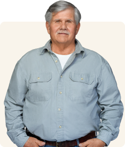 Tommy on an off white background