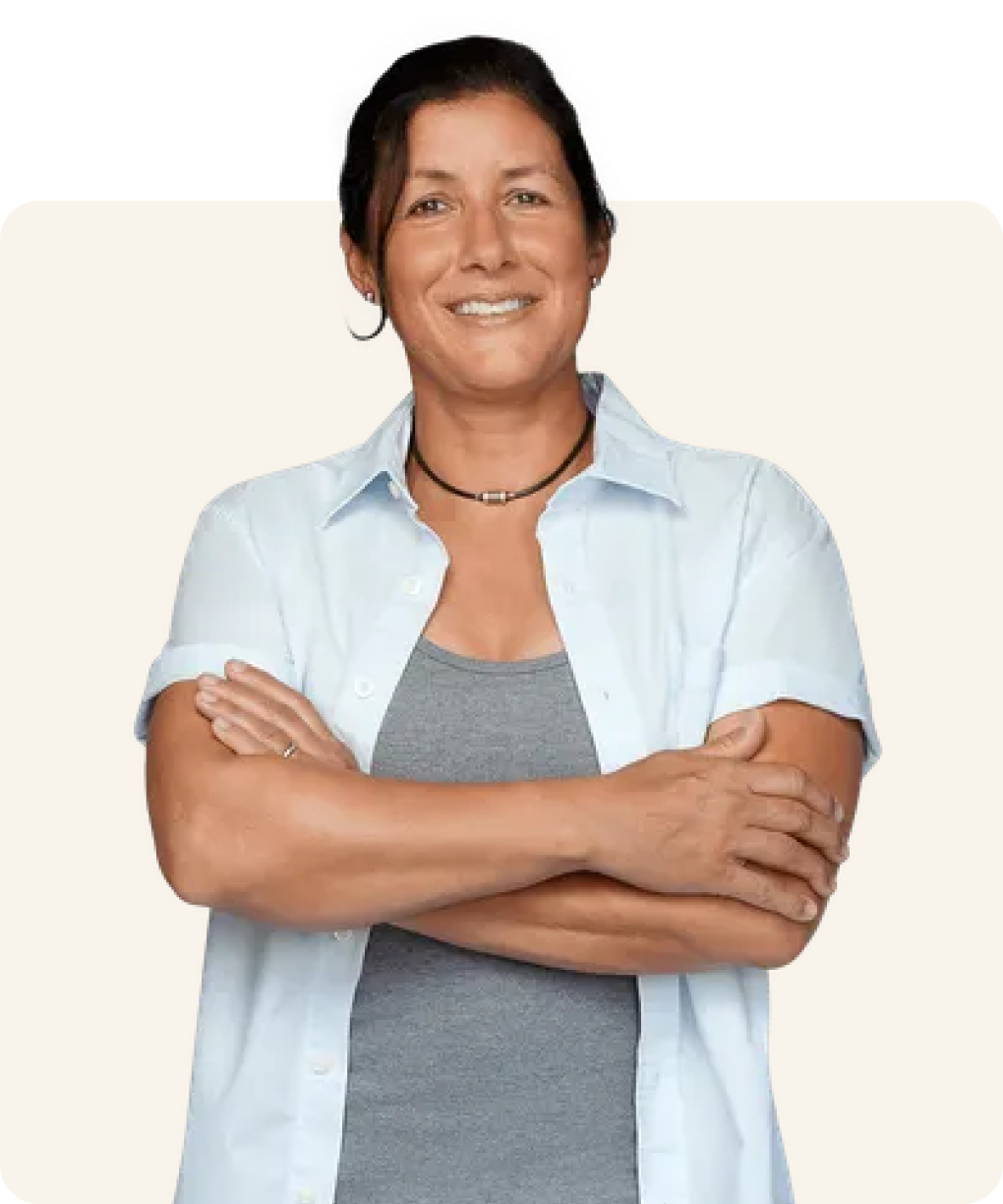 Jenn N on an off white background