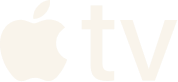 Apple TV logo in off white