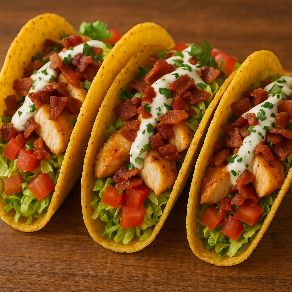 Recipe: Chicken Bacon Ranch Tacos