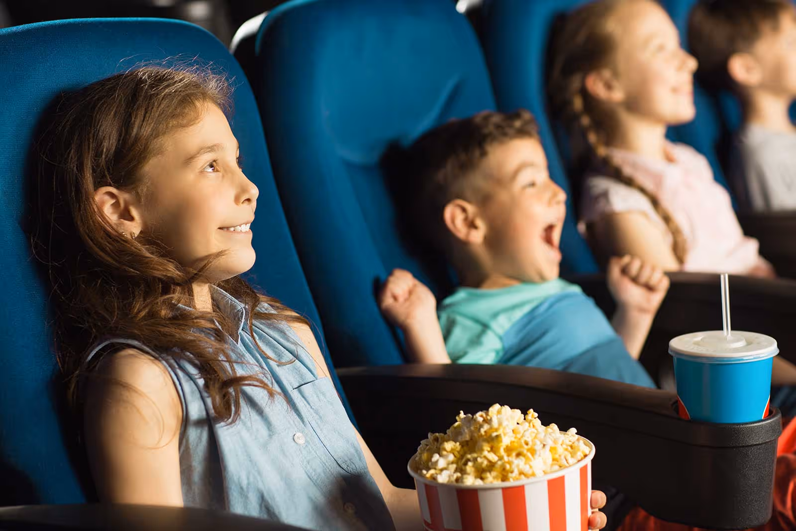 kids watching movies