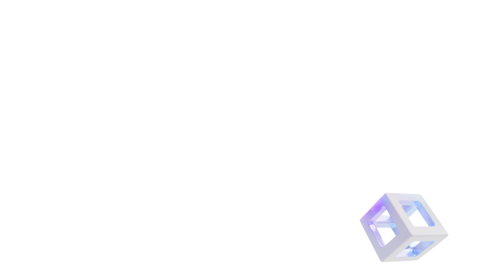 chrome cuboid render.