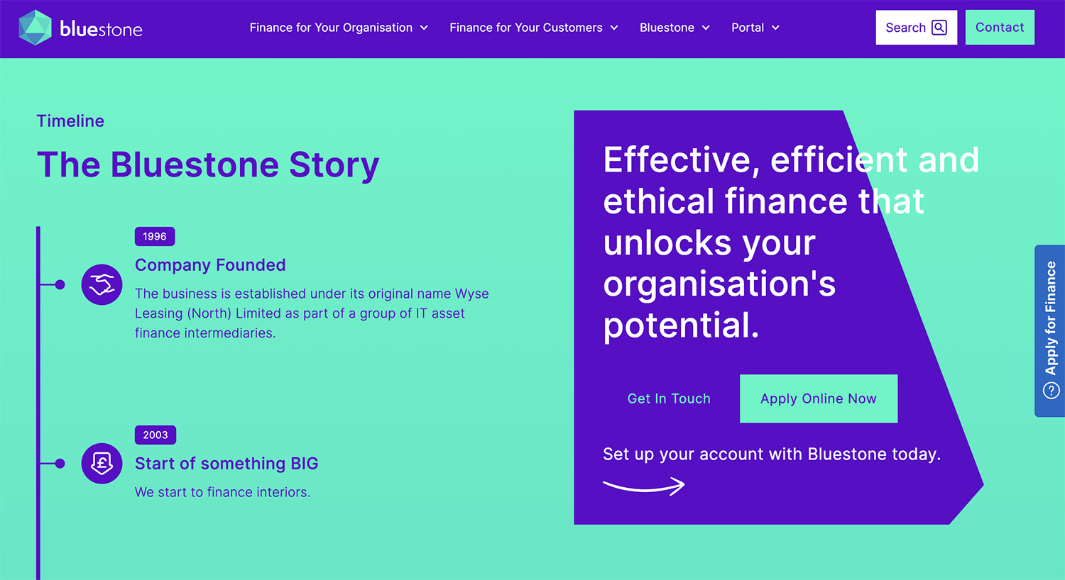 Website development finance broker West Yorkshire