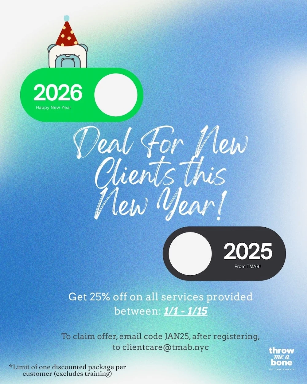 Throw me a bone January promo