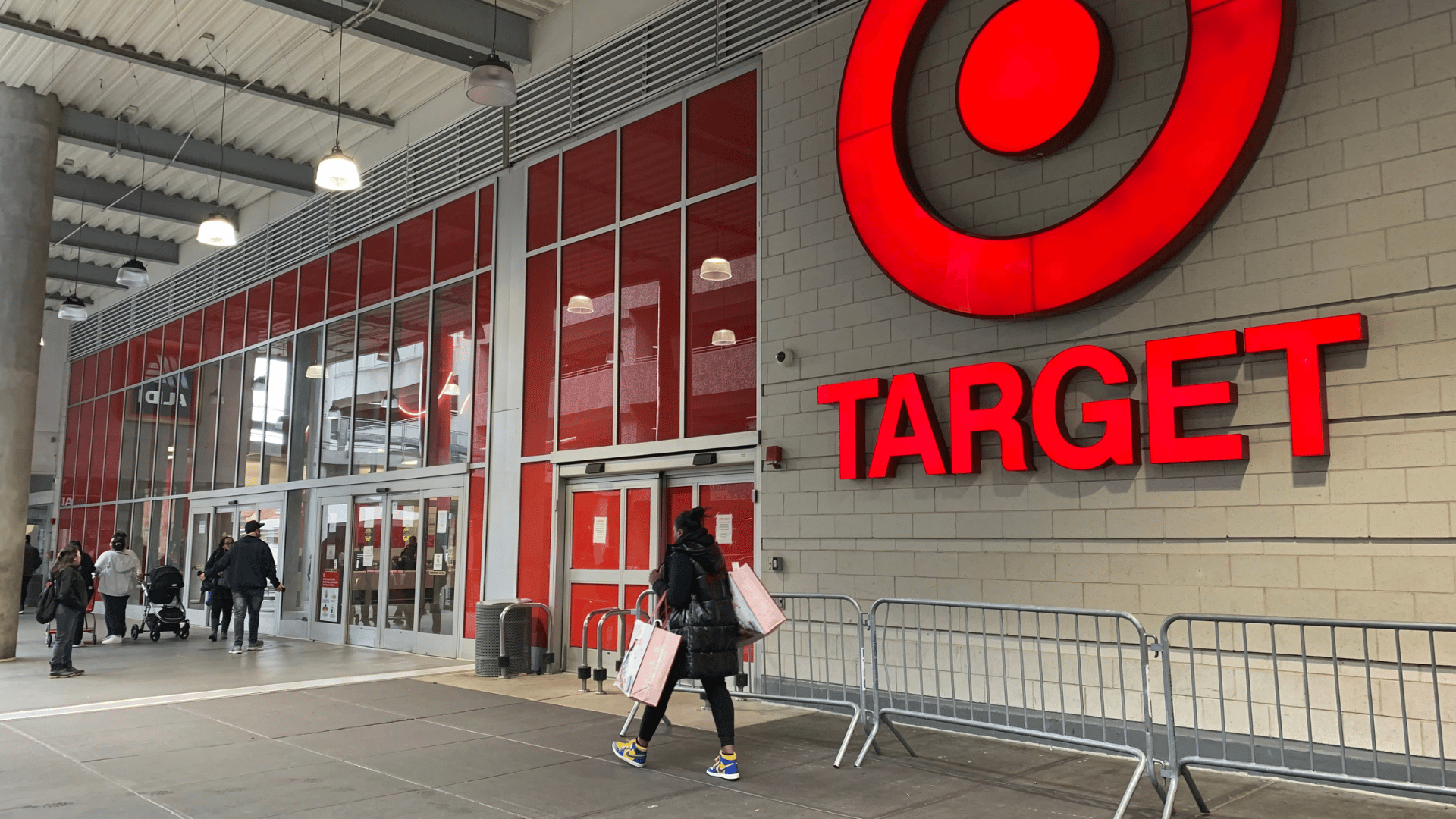 Front entrance to a Target store