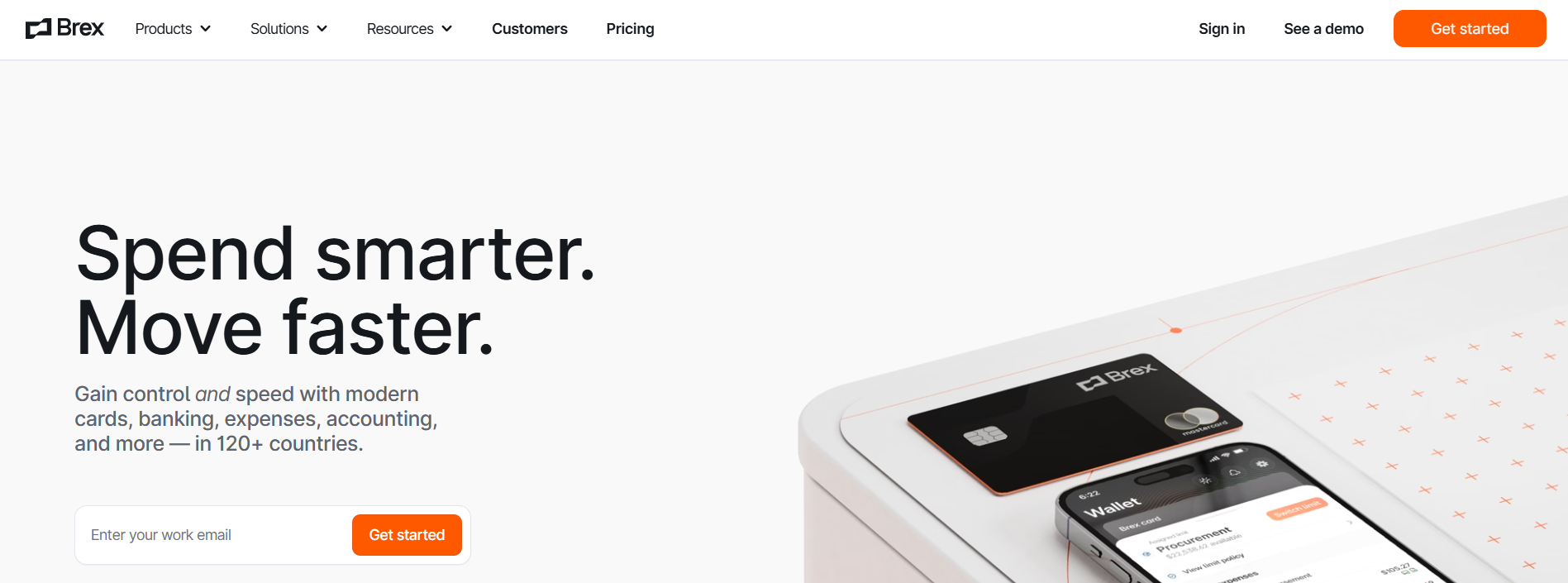 Brex homepage