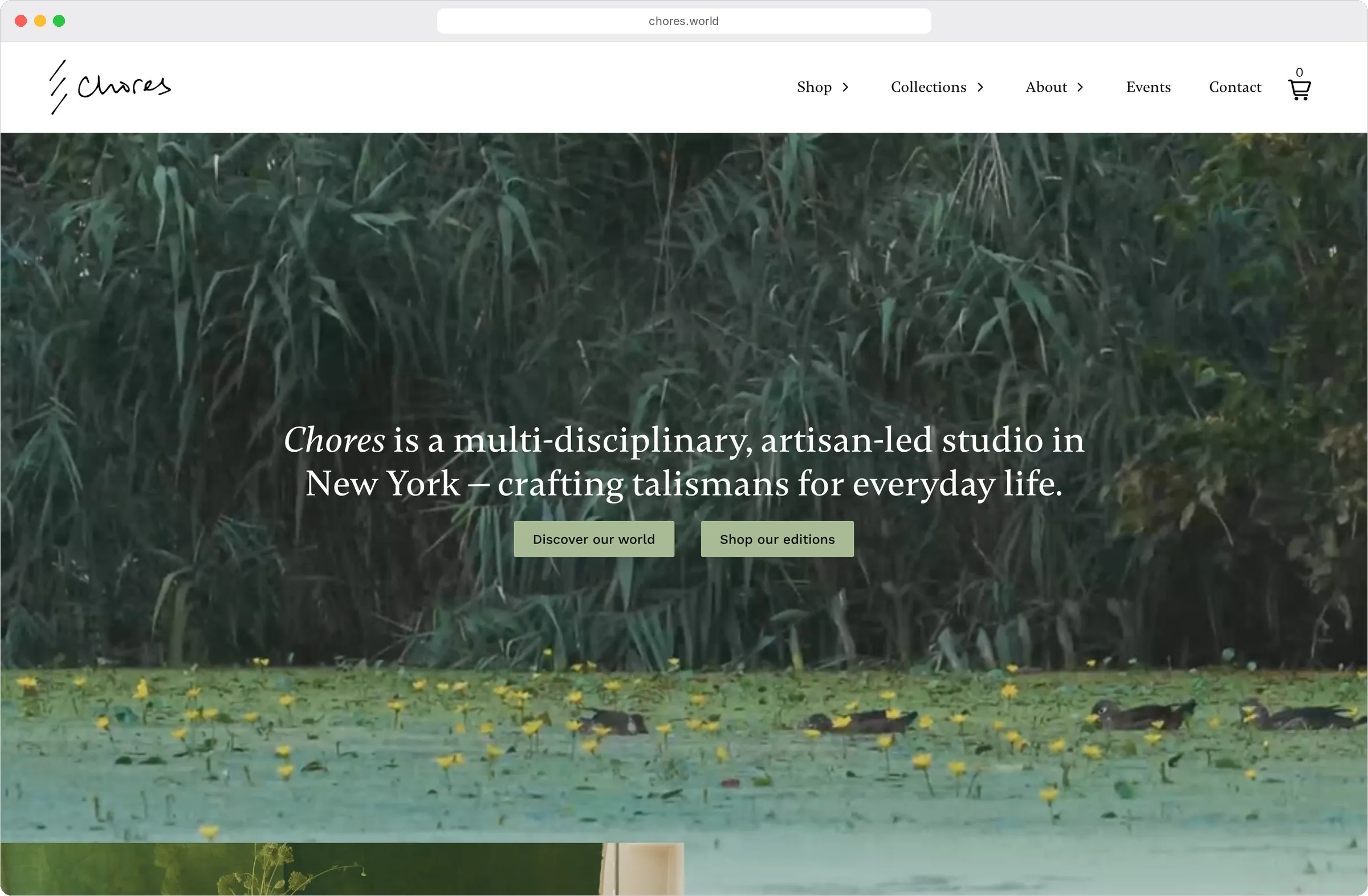 Chores homepage