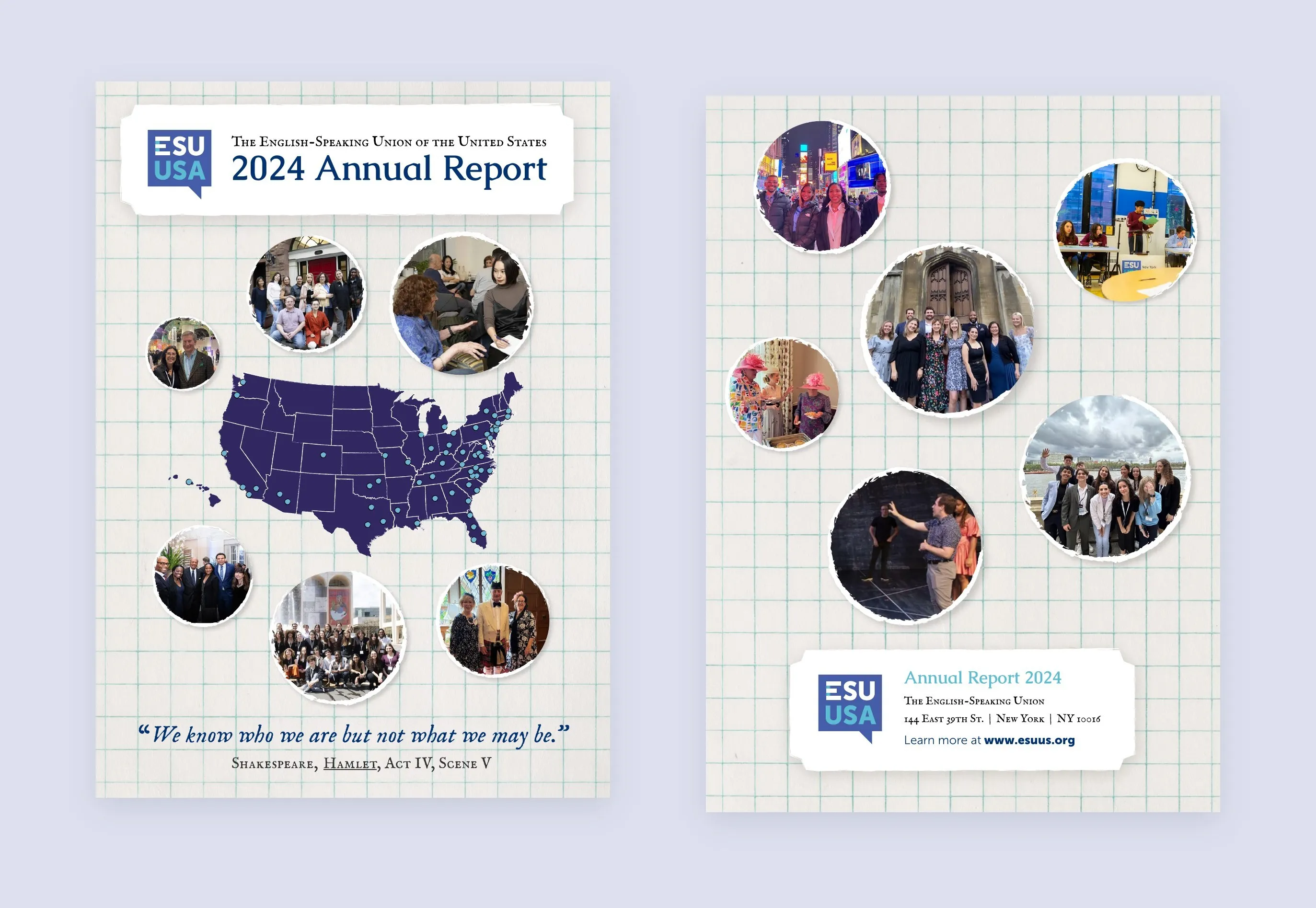 ESU 2024 Annual Report front and back covers