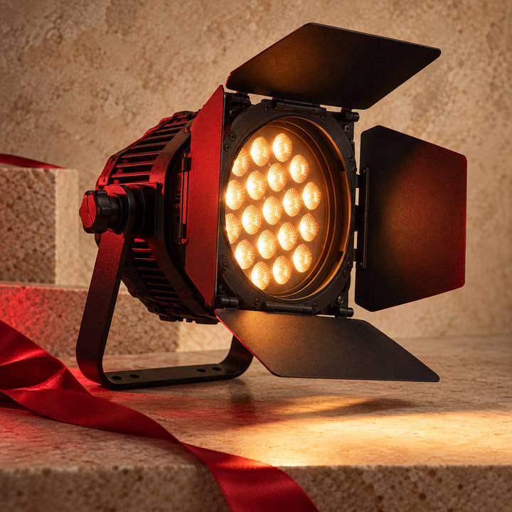 Conceptual service graphic of a stage light