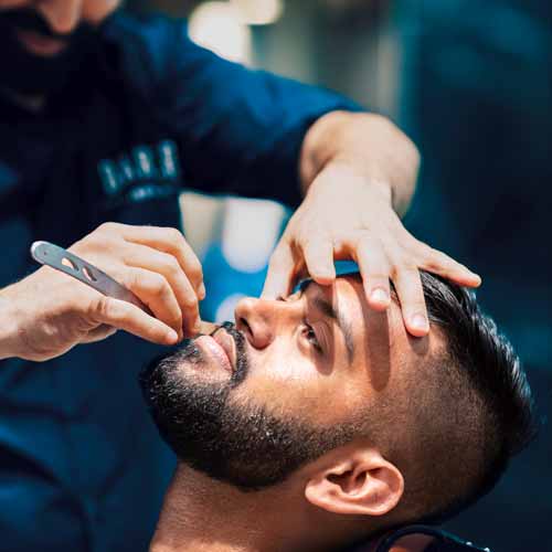 Customer in Roselands Barbershop NSW