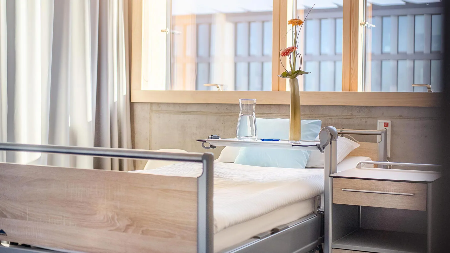 Zimmer in der Implantatklinik. 