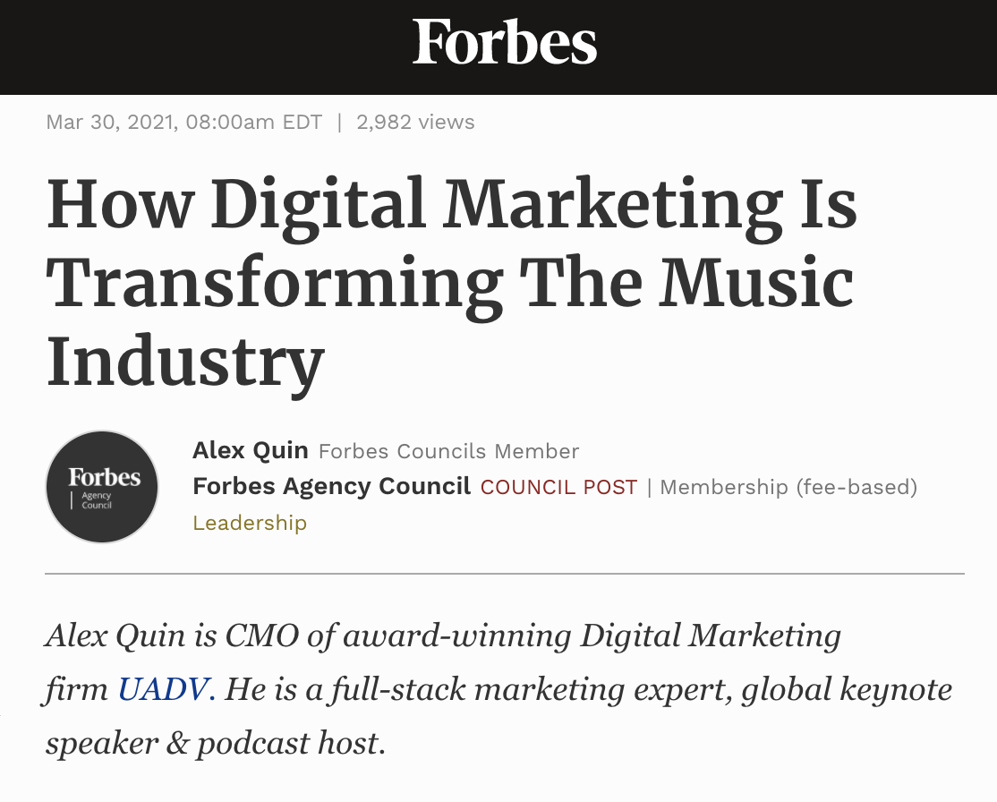 forbes article music marketing