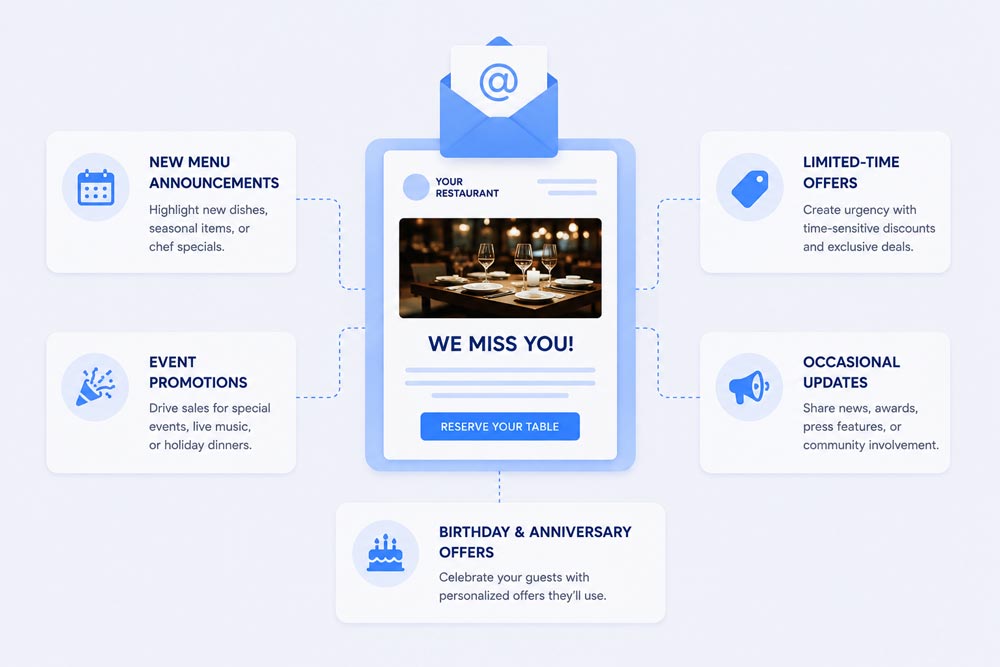 restaurant email marketing examples