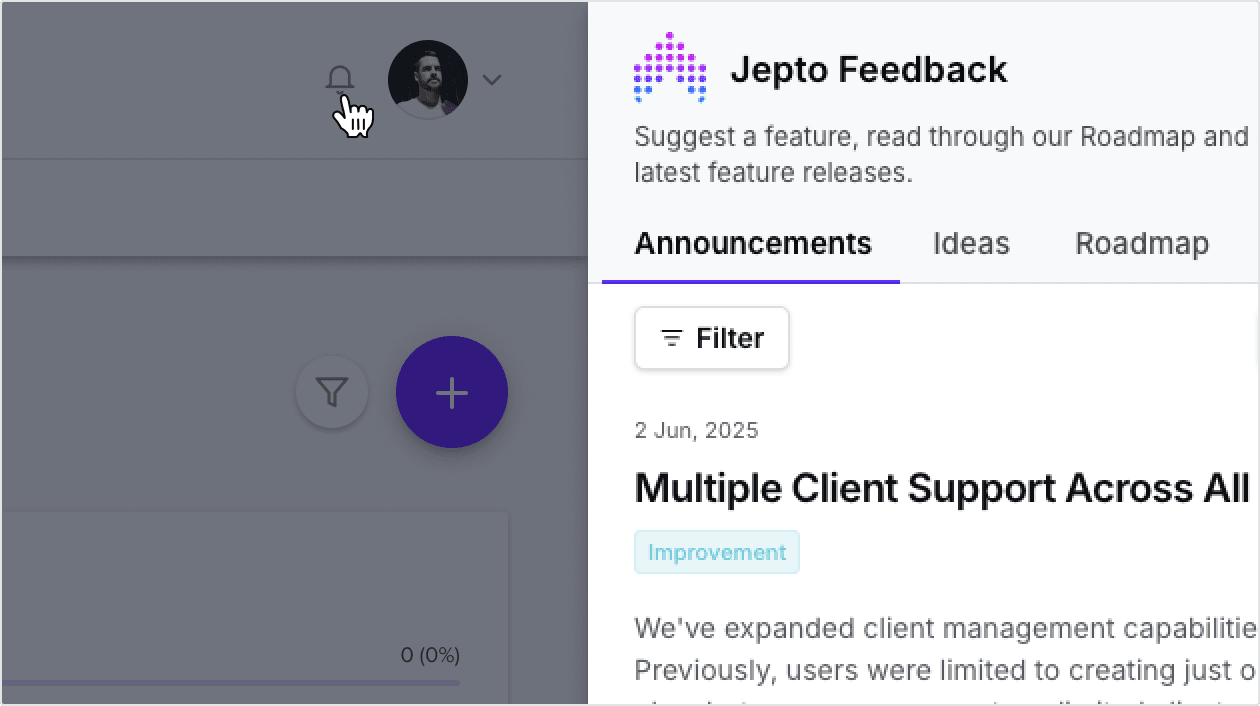 In-App Notification Center