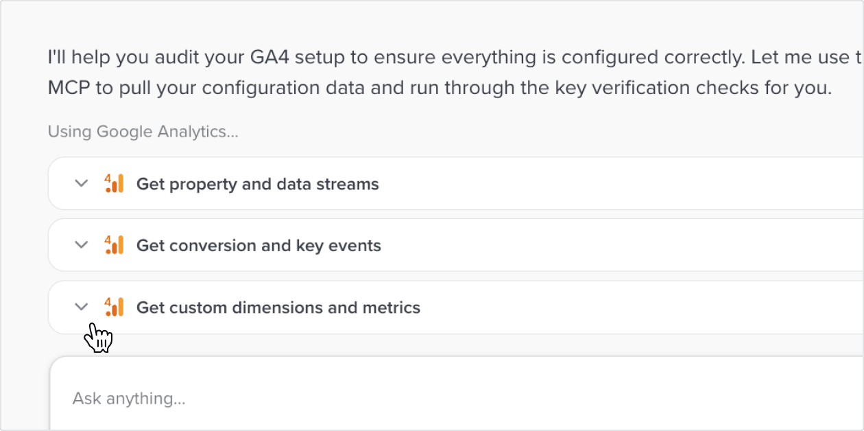 Google Analytics 4 Admin MCP now available in Data Chat
