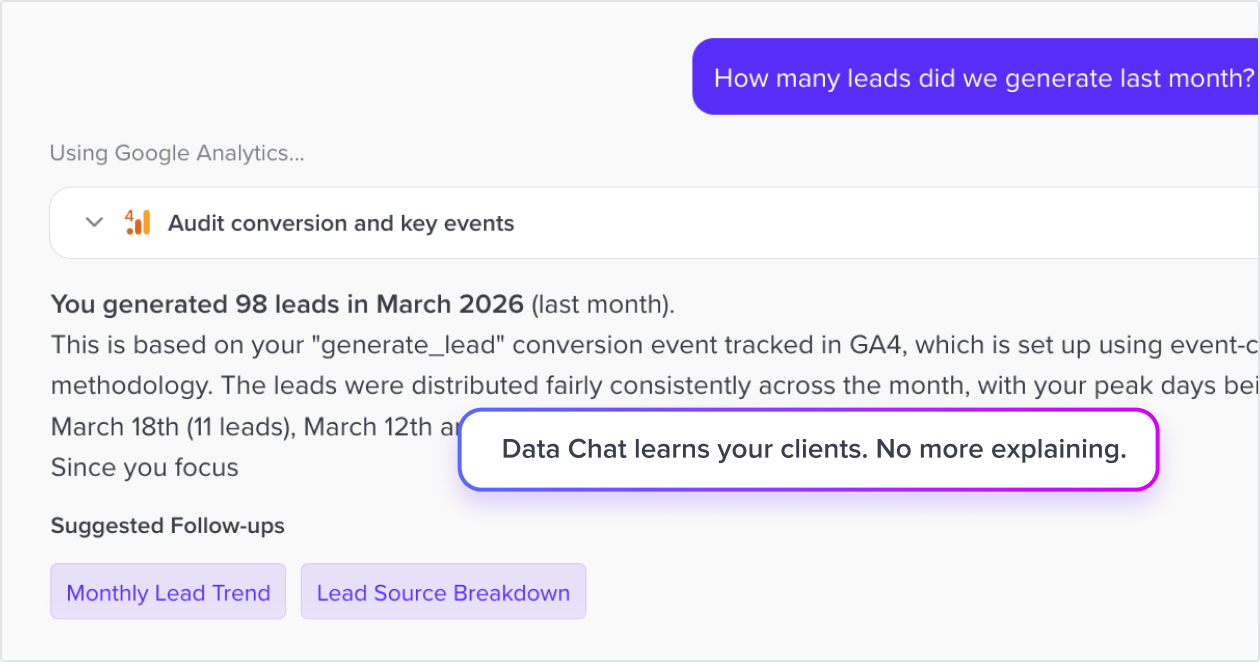 Data Chat: Client Info Gathering