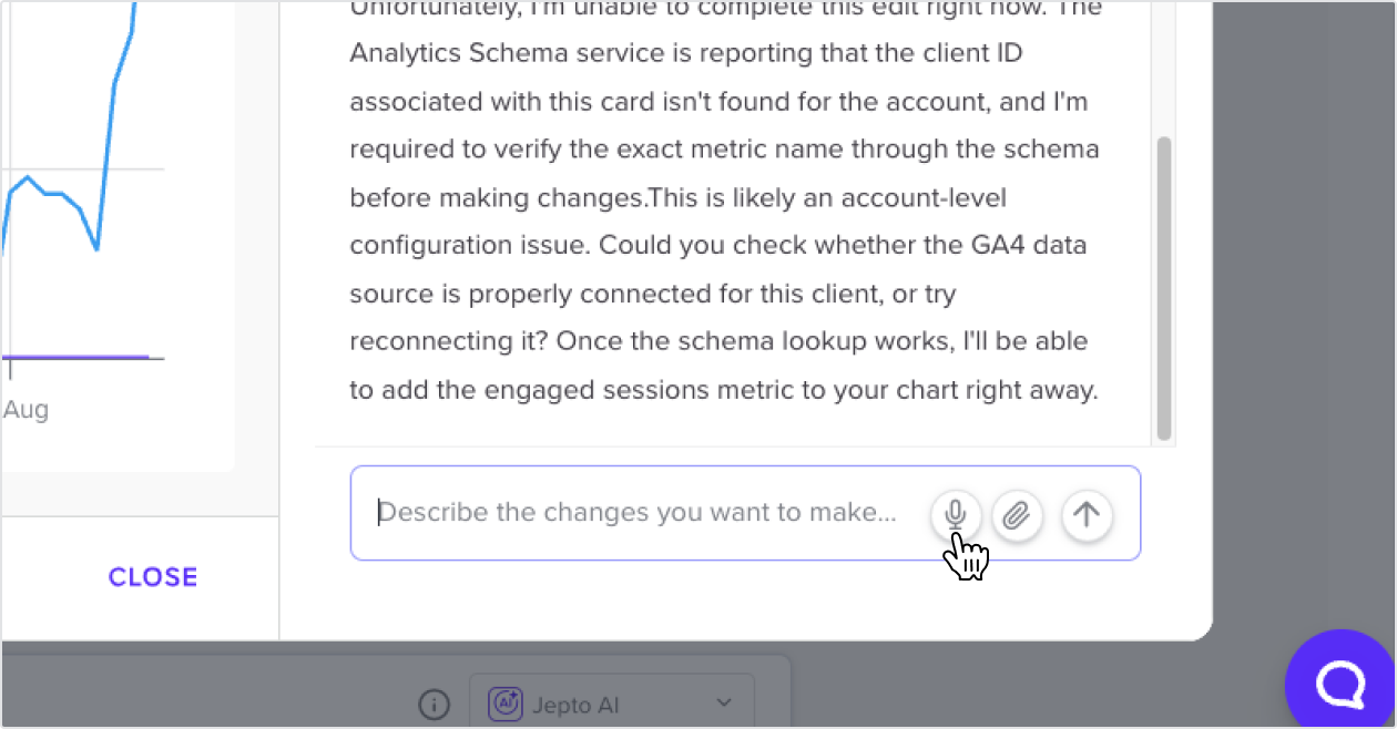 Reporting: Voice Input