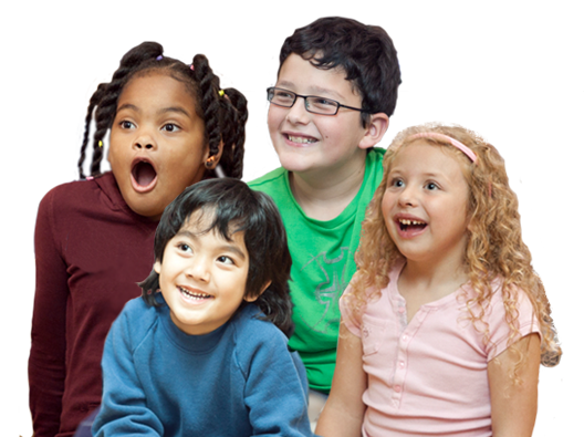 Children watching a NED Show performance