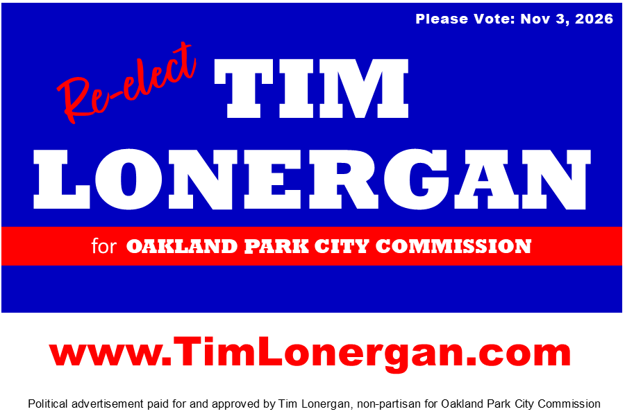Elect Tim Lonergan for Oakland Park City Commission