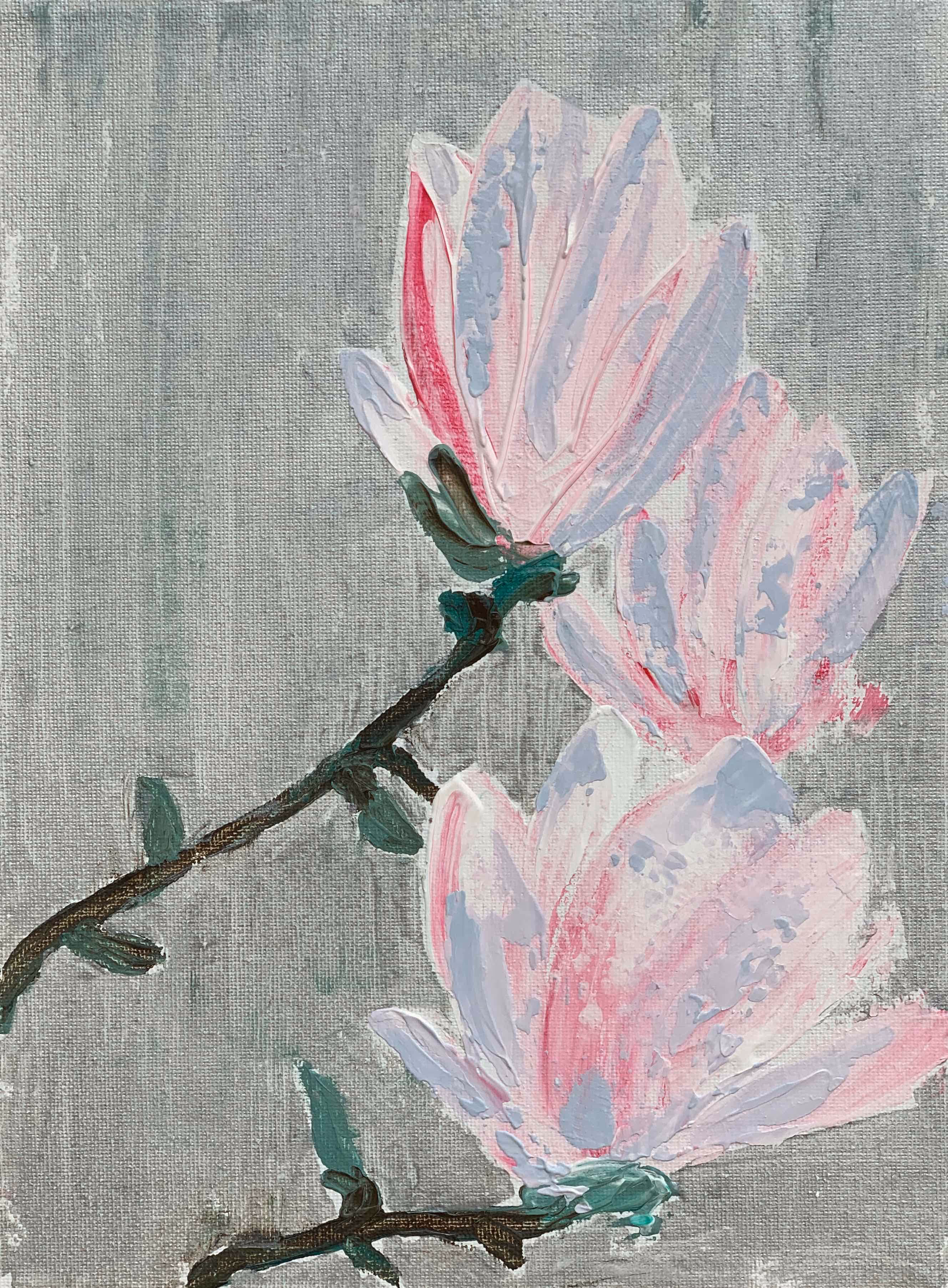  On a bright silvery day, the buds shine even brighter! All that energy saving through winter bursting through in this desperately short span of time. "