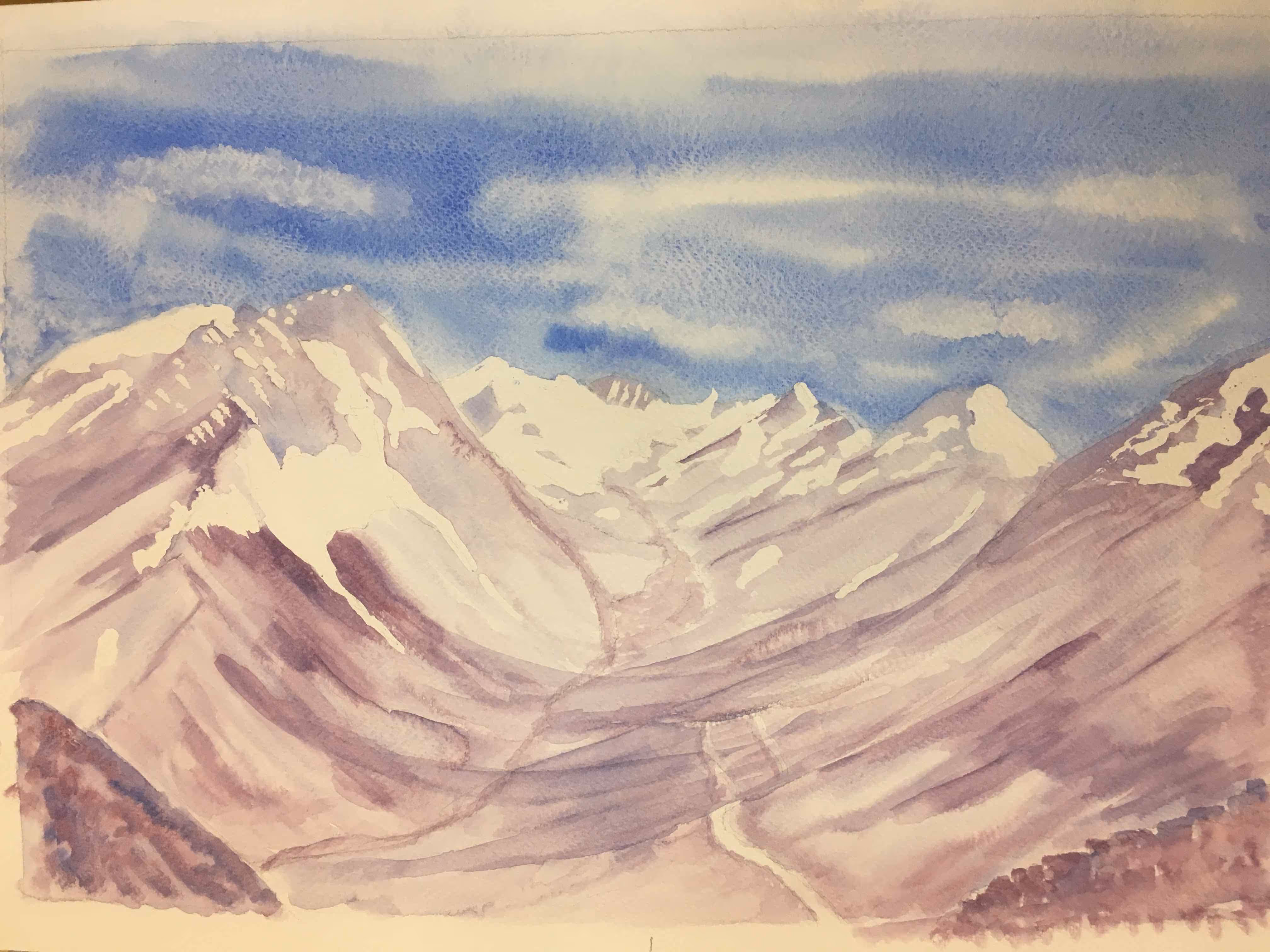 Giant Mountain ranges, so vast you feel like a tiny speck. So beautiful yet stark