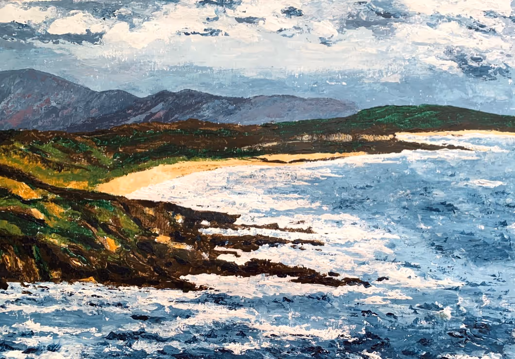 Palette knife acrylic on paper