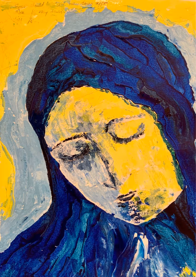 Palette knife, Acrylic on paper